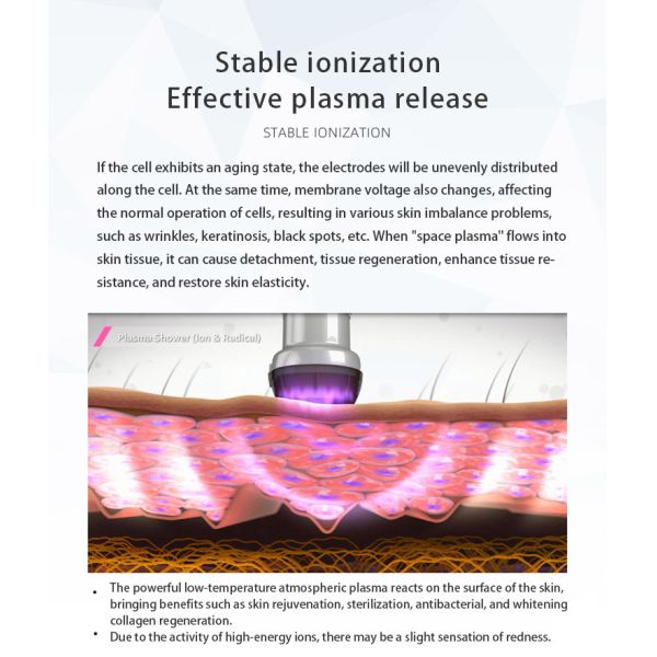 Skin Rejuvenation Face Lift Wrinkle Removal 2 In 1 Ultrasonic Hydor Space Plasma Machine