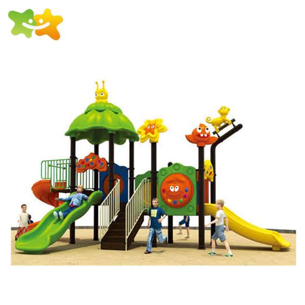CE Approved Preschool Playground Outdoor Climb Kids Plastic Slide Park Equipment