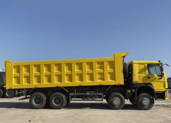 60 Cubic Used HOWO Dump Truck LHD/RHD 8X4 Diesel Euro2 Transport Tipper Truck with 1