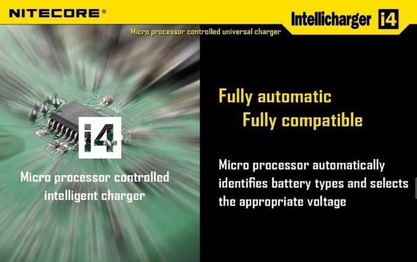 Nitecore i4 charger/ universal /li-ion universal li-ion battery charger wtih CE and RoHs