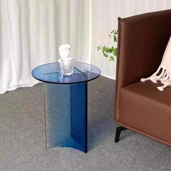 Custom Color Acrylic Coffee Table Plexiglass End Table Modern Aesthetic Design