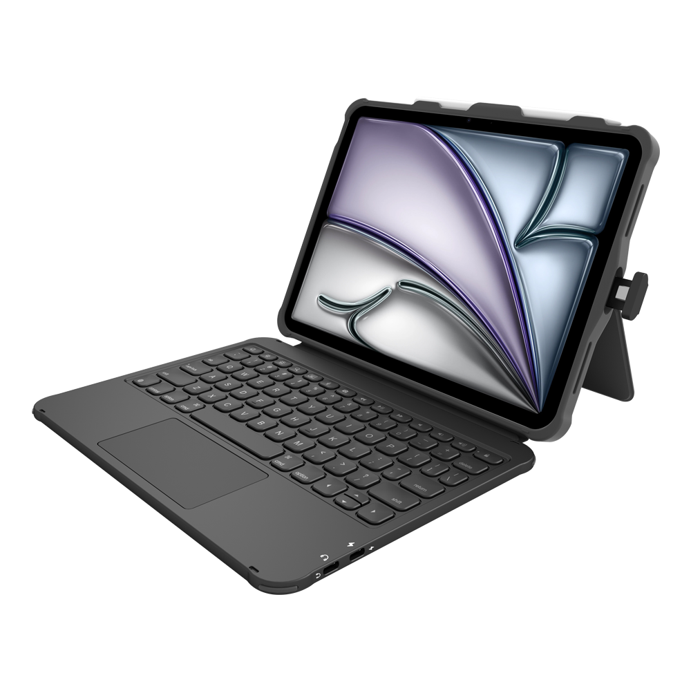 Rugged Protective Keyboard Case for iPad A16,USB-C Keyboard with Multi-Gesture Trackpad Pen Slot Customizable for Reseller