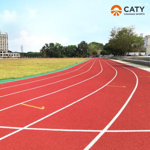 Flame Resistant Sports Running Track With EPDM Surface As Synthetic Running Track Material EPDM Rubber Granules