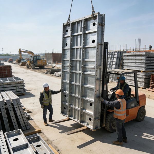 Modular Steel Wall Formwork Wear Resistant For Vertical Structure Construction
