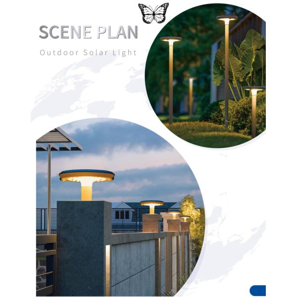 Гарантия 2 года IP66 солнечная светодиодная наружная уличная огородная подсветка водонепроницаемая двойная PIR датчики движения для дорожки