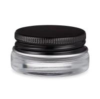 7 ml de parede espessa preta prata ouro branco tampa de alumínio vidro recipiente de concentrado