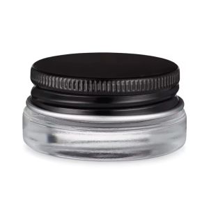 Заказ 7 мл толстых стенок черный серебряный золото белый алюминиевый крышка стеклянный концентрированный контейнер банка