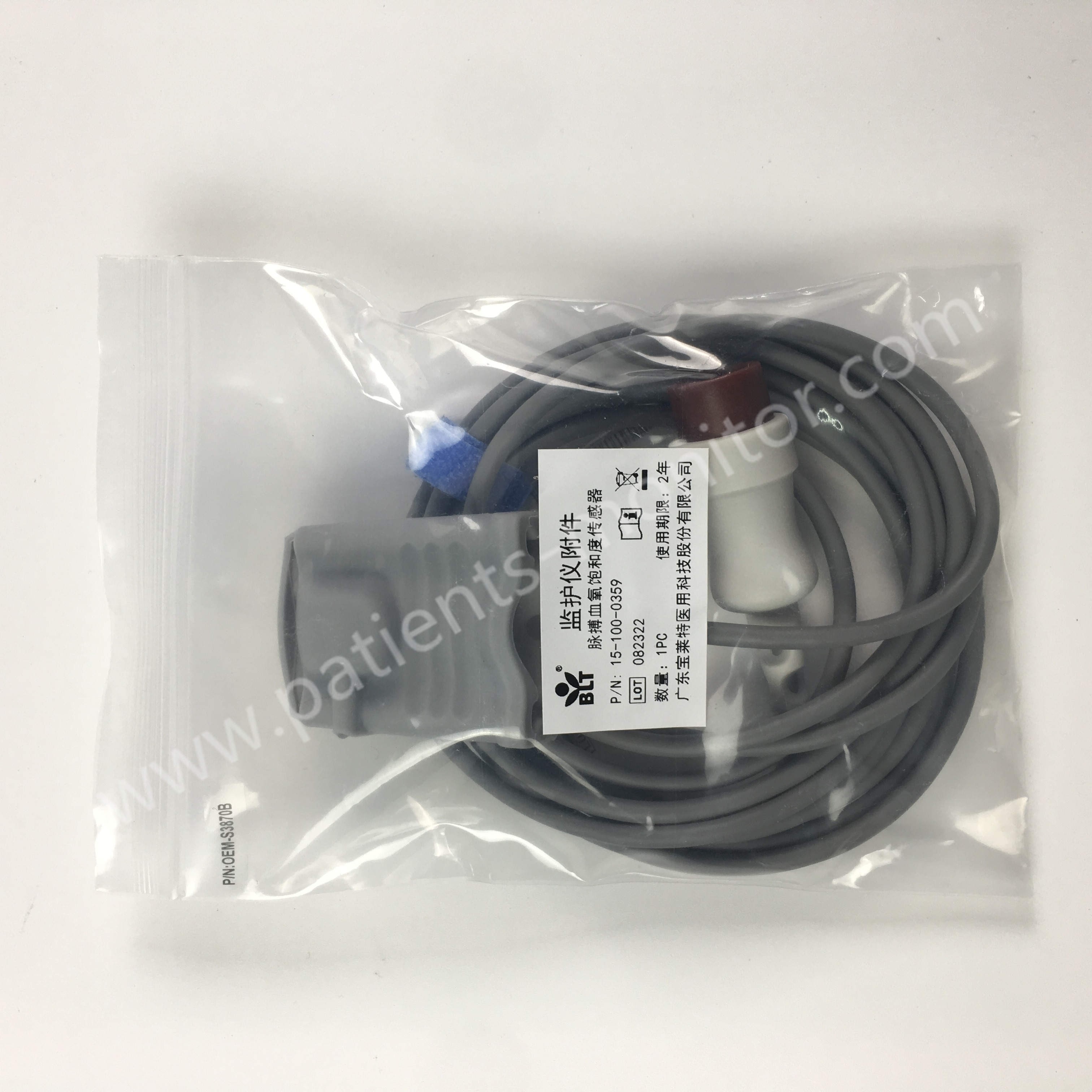 Pin PN 15-100-0359 датчика 9 оксиметра ИМПа ульс серии SPM10M12 взрослый