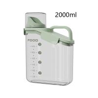 Container de déjeuner en plastique transparent de 2000 ml écologique