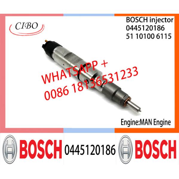 Собрание 0445120186 инжектора топлива 51101006115 BOSCH 0445120186 первоначальное 51101006115 для VW ЧЕЛОВЕКА