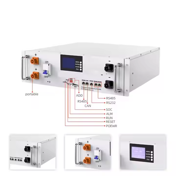 Factory Direct 51.2V 100Ah Rack Mount LiFePO4 Battery 5.12KWh 3U Cabinet Storage Battery Compatible With Most Inverters OEM ODM Available