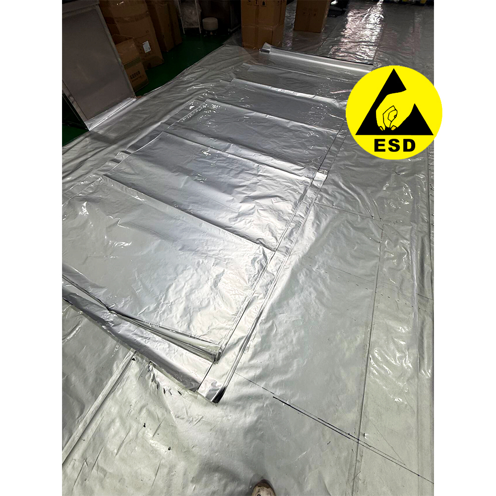 ESD Anti Static Aluminum Foil Shielding Bag Roll (both Ends Can Be Freely Cut)