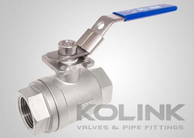 a válvula de bola BSPT de 2 partes NPT 1000PSI fura completamente CF8 CF8M de aço inoxidável