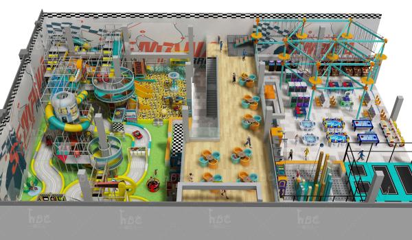 Commercial Indoor Play Structure Circus Theme Preschool Play Equipment Large Size