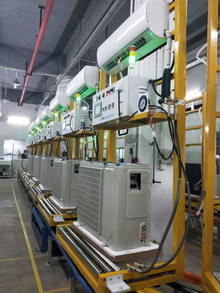 380V ligne de montage de l' unité extérieure de climatisation avec tuyau d' acier galvanisé