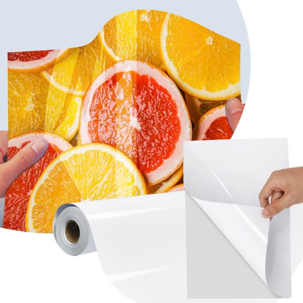 Inkjet 135gsm Waterproof Label Materials Glossy Self Adhesive Sticker Paper
