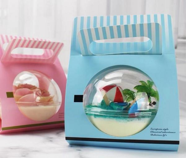 Versatile Cake Carry Packaging for Salad Ice Cream Bake and Poke Bowl Mousse Cake Box