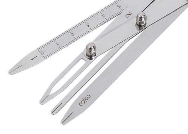 Semi Permanent  Makeup Artist Helper 4 Prong Stainless Steel Golden Mean Calipers With Precise Calibration