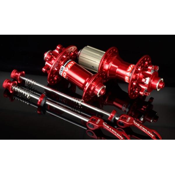 Novatec Hub D711SB D712SB ultra-light disc brake bearing MTB mountain bike hubs 28h 32h Red Black color with Skewers
