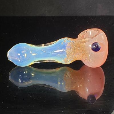 Tubulações de fumo da mão da bacia de Coral Collectible Tobacco Glass Pipe de um rosa de 4 polegadas