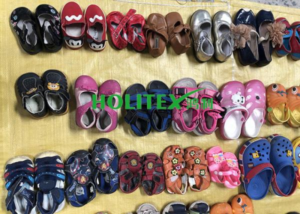 Mixed Type Used Children'S Shoes Holitex Second Hand Clothes Shoes For Summer