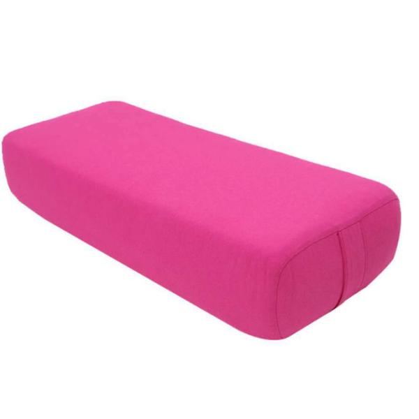 Cotton Cover Yoga Pillow High density TPE Foam Lining Yoga Block Exercise Fitness Gym Slimming