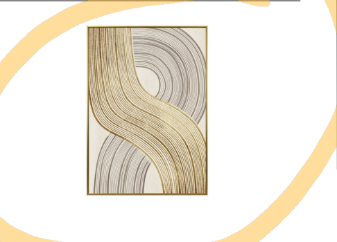 Home Furniture Modern Earthy Lines Art Print Canvas Painting for Decor General Furniture