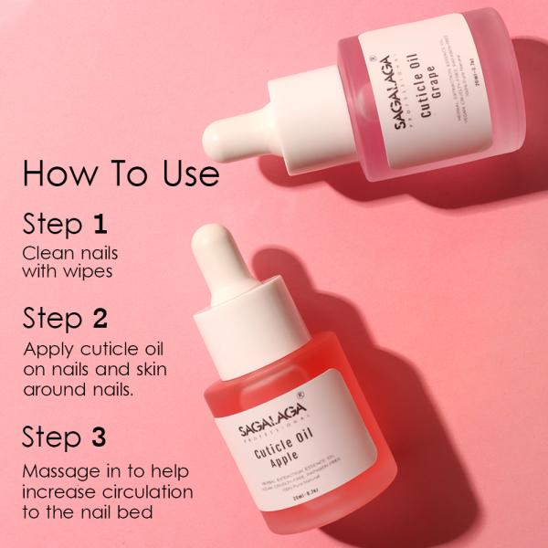 Non-Poisonous Nail Nutrition 14 Scents of JOJOBA Oil and Vitamin E Cuticle Nail Oil Bottle with Custom Logo