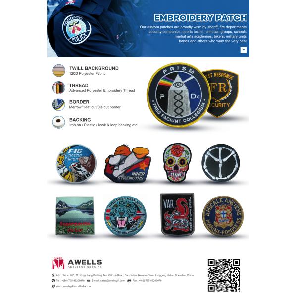 Customized Embroidery Cloth Stick Cartoon Daisy Iron On Patches Merrow Border