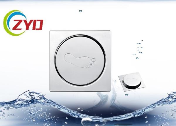 SS Bathroom Floor Drain Polished Surface Treatment Anti Return Water