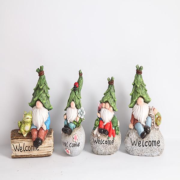 Le jardin d'OEM/ODM Polyresin ornemente la figurine de Gnomes de bande dessinée de décor