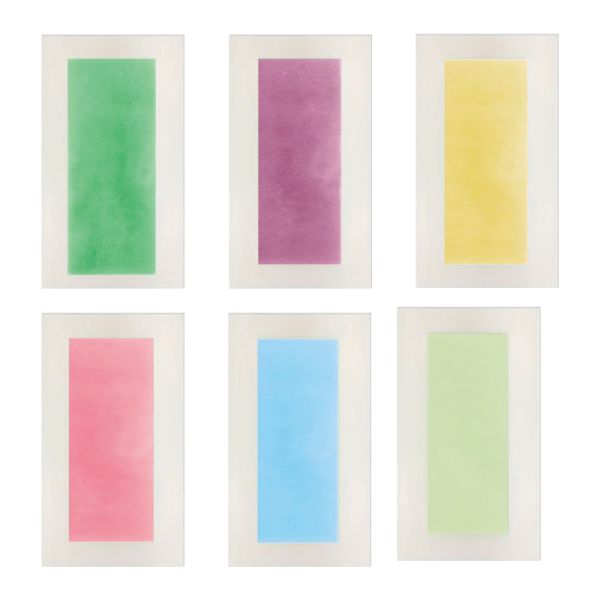 Customized Vacuum Hair Removal Wax Strips 4.5x9cm 9x18cm Double Side Wax Tape