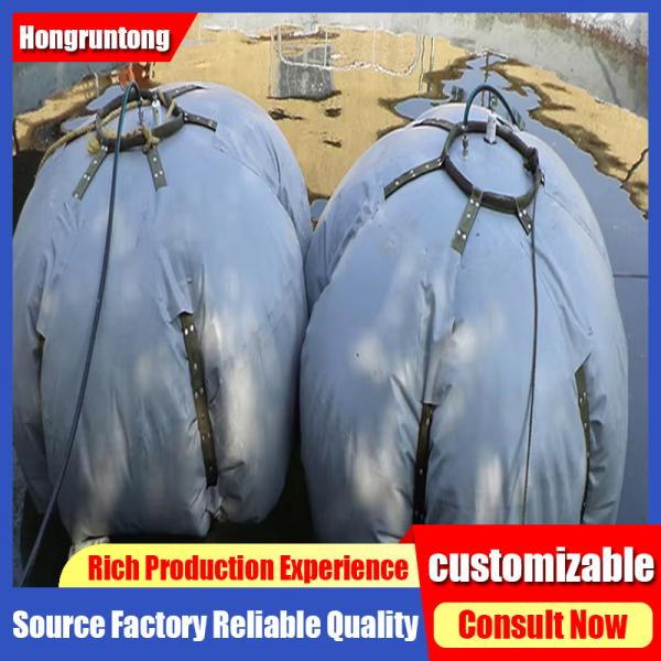 Sacs de levage pneumatiques sous-marins 2,0 m × H2,5 m, œillets de levage conformes à la norme ISO, haute résistance à l'abrasion