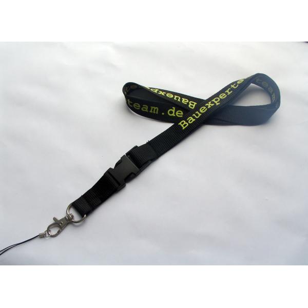 90 Cm Width Printing Dye Sublimation Lanyards Blue Color For Promotion