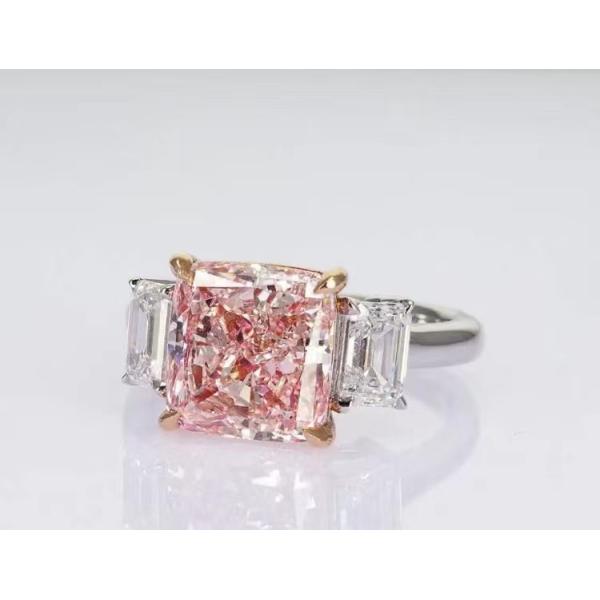 Обручальное кольцо Свадебное кольцо бриллиантовое кольцо лаборатория создала цветные бриллианты ушное ожерелье