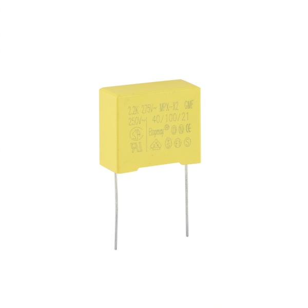 P22.5 Polypropylene Film Capacitor 2.2uF MKP Safety Metallized X2 275VAC 305VAC