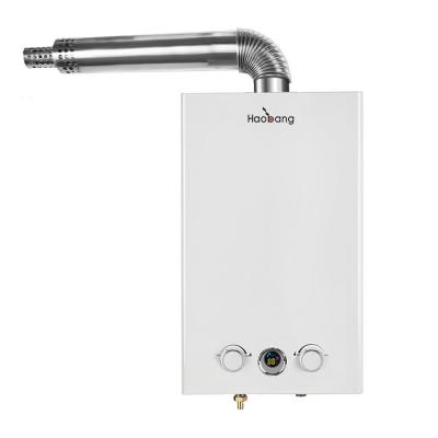 Chauffe-eau à gaz d'échappement forcé sans réservoir pour gaz naturel / GPL