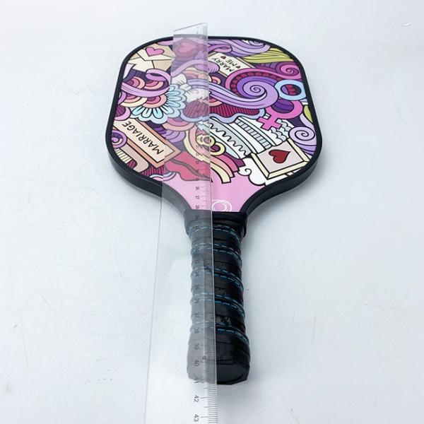 Full Carbon PP Honeycomb Pickleball Paddles Pink Carbon Fiber Pickleball Paddle