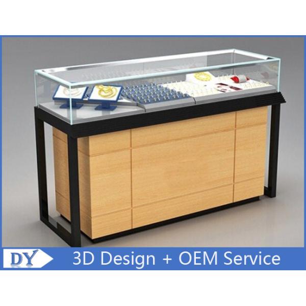 Stain Steel Veneer Jewellery Showcases Furniture With Cabinet