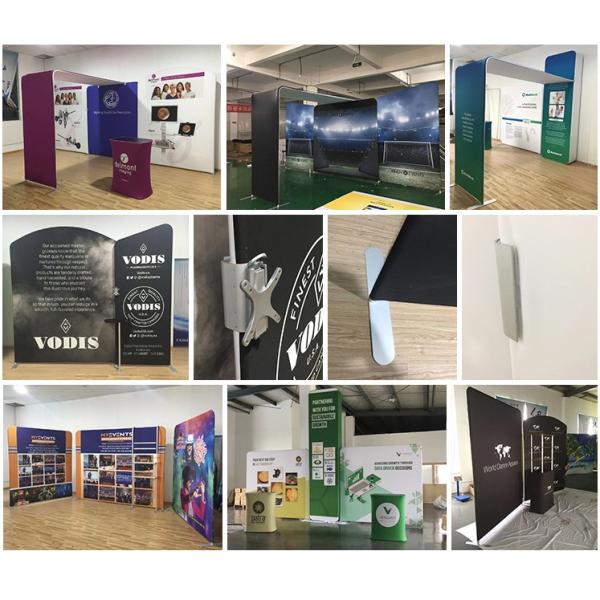 Folding Trade Show Booth Displays , Conference Exhibit Displays 3X3 No Plastic