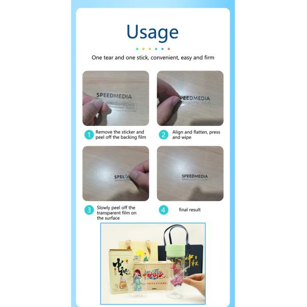 Cold Transfer UV DTF PET Film For Cotton Fabrics Printing