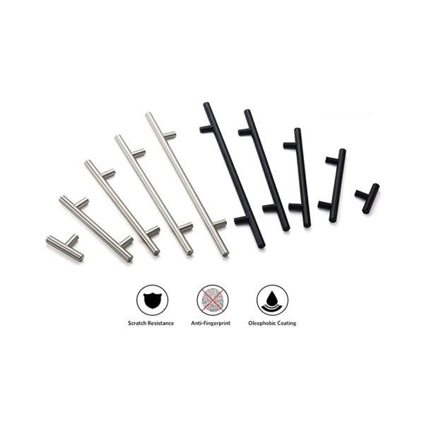 Stainless Steel Handles Kitchen accessories Kitchen Cabinet Handles with Black Spraying Powder