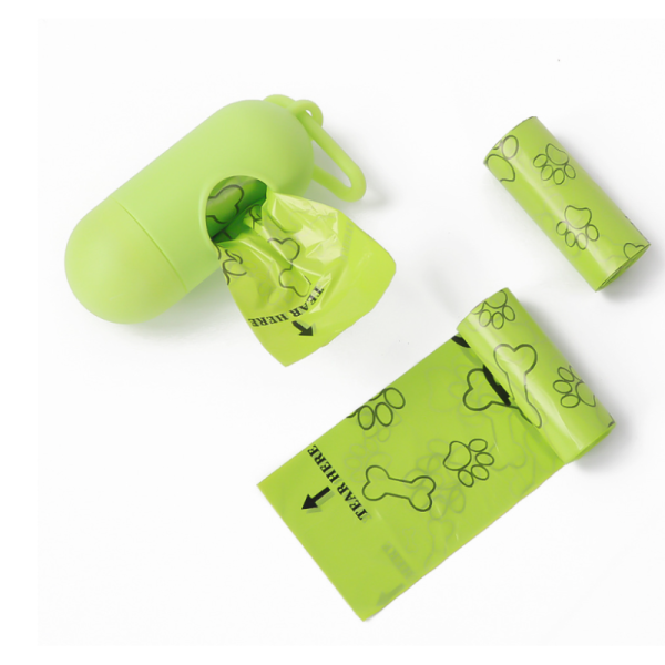 Recyclable Small Trash Bag with Drawstring Closure and Leak Resistant Design for Pet Waste