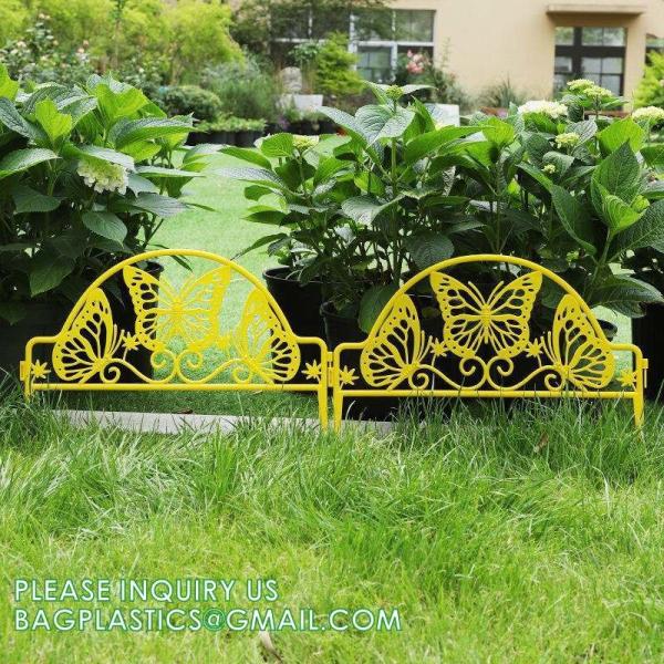 Metal Fence, Plastic Fence, Wooden Fence, Lawn Edging Border Outdoor Garden Fence Panels Decorative Plastic Fencing