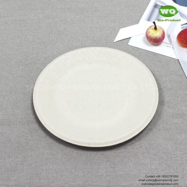 Eco-friendly dish plate 6inch/7inch/8inch ,biodegradable sugarcane tableware,Natural Party plate durable,sustainable