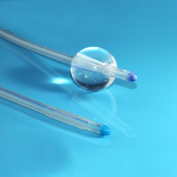 Temperature Sensor 3 Way Silicone 20 22Fr Medical Foley Catheter With Balloon
