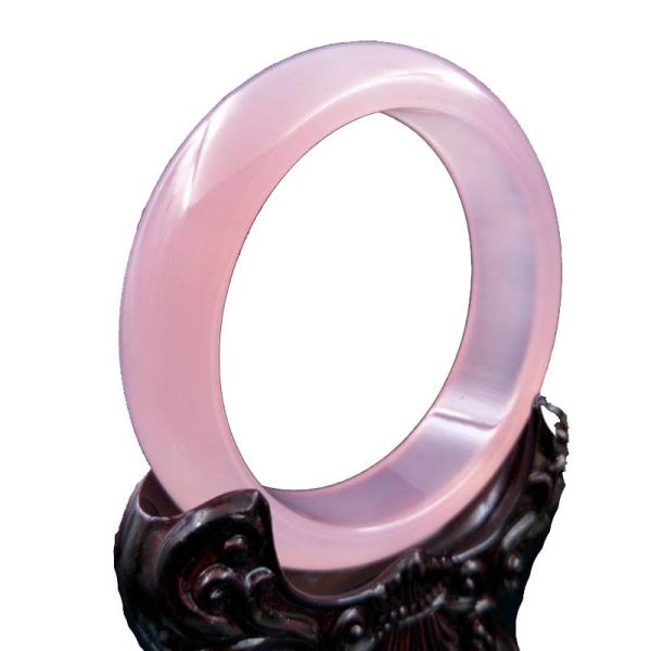 Art Collectible Pink Hibiscus Bracelet Natural Violet Jade Bracelet A Grade Jade Jewelry Bracelet Women