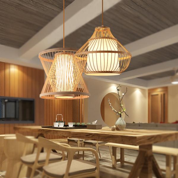 Wicker pendant Lamp shade For Kitchen Dining room Lighting Fixtures (WH-WP-11)