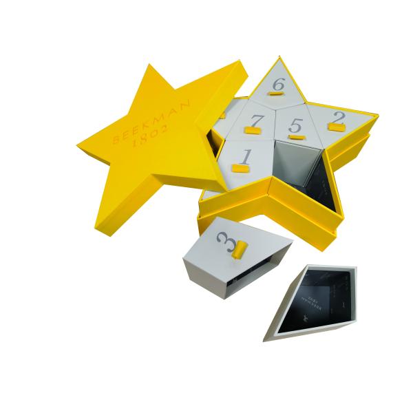 Recycled Special Star Shape Valentines Gifts Box Skincare Packaging