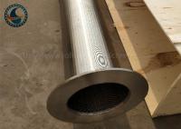 Alambre ranurado Mesh Tube Full Welding Johnson Vee Wire Screen del reborde de los SS 304